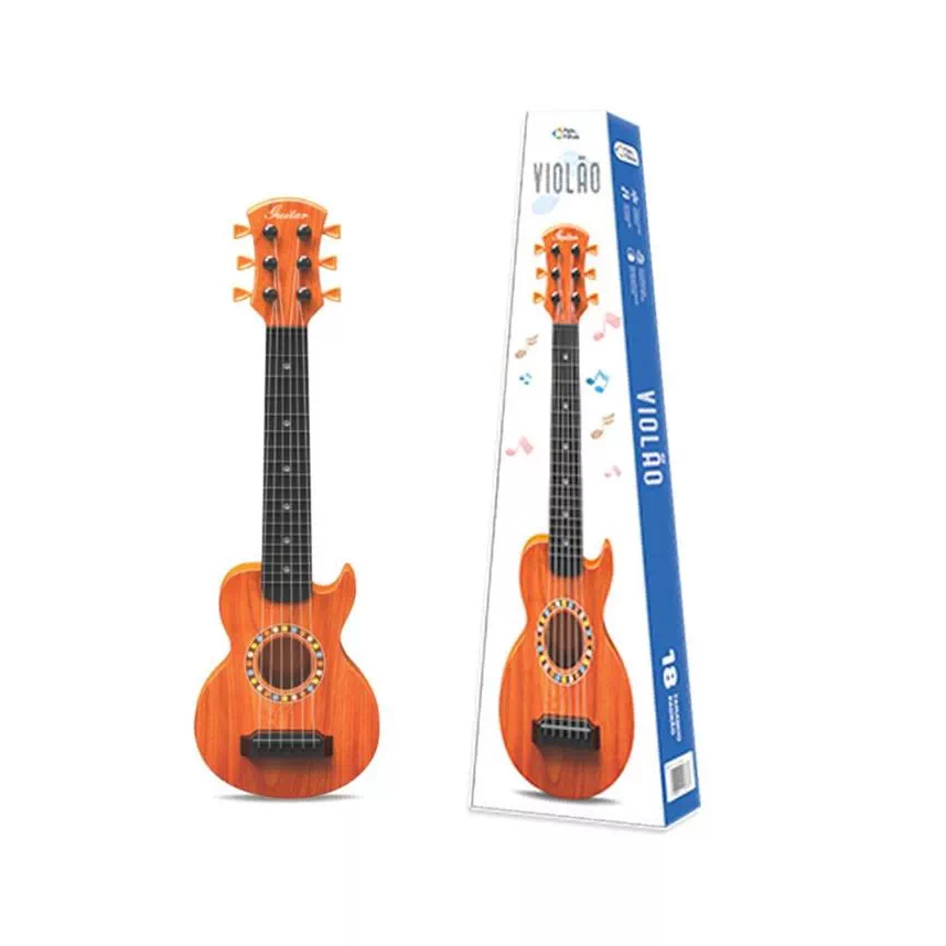 Violão Infantil Brinquedo Divertido Pais E Filhos Violão Infantil Brinquedo Divertido Pais E Filhos