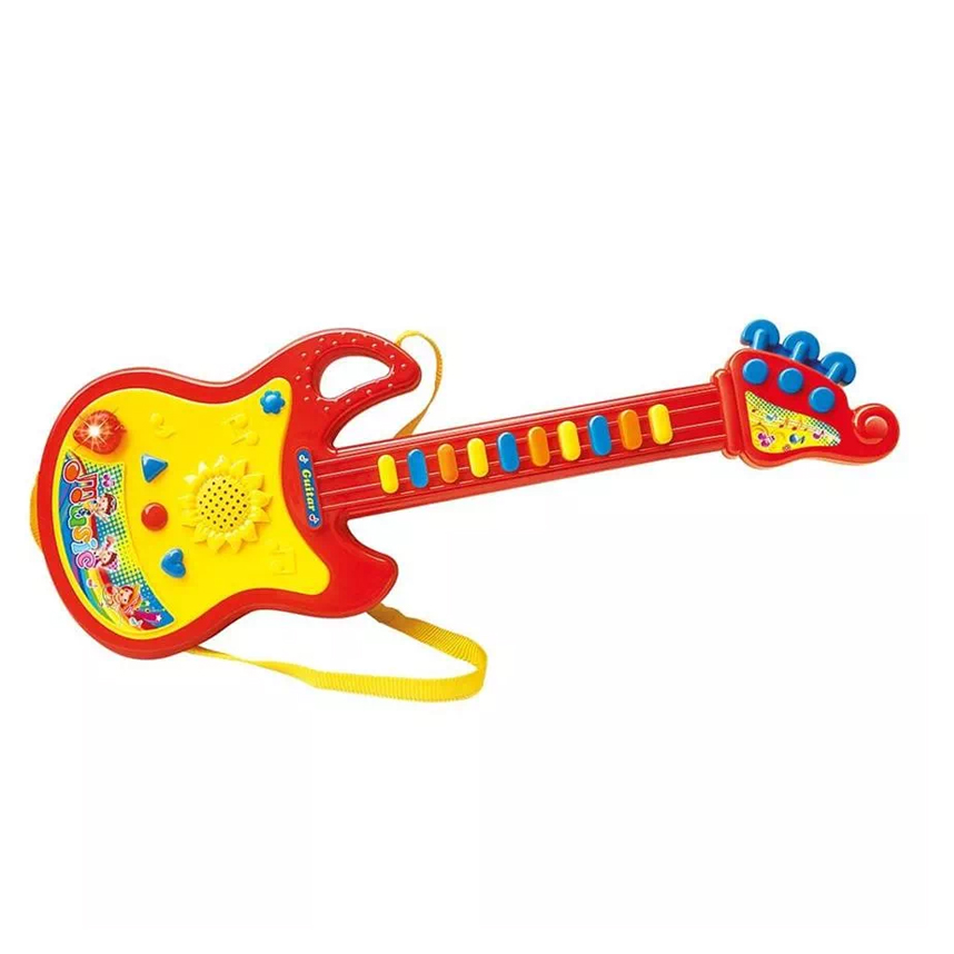 Guitarra Musical Brinquedo Divertido Pais E Filhos Guitarra Musical Brinquedo Divertido Pais E Filhos