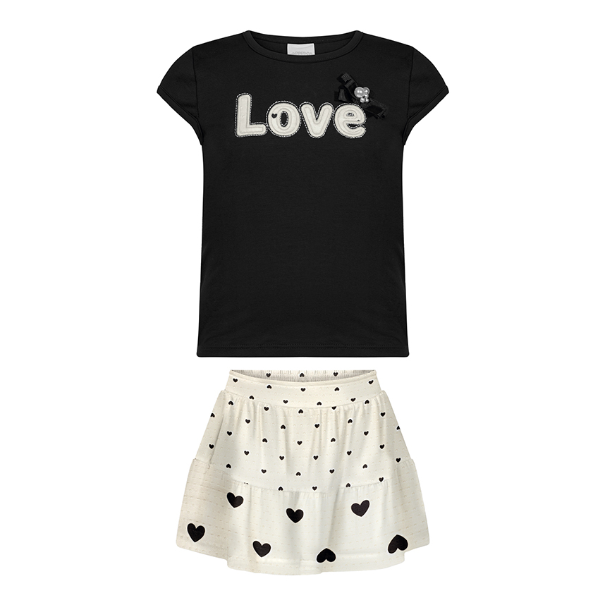Conjunto Infantil Alakazoo Blusa E Short Saia Poá Conjunto Infantil Alakazoo Blusa E Short Saia Poá