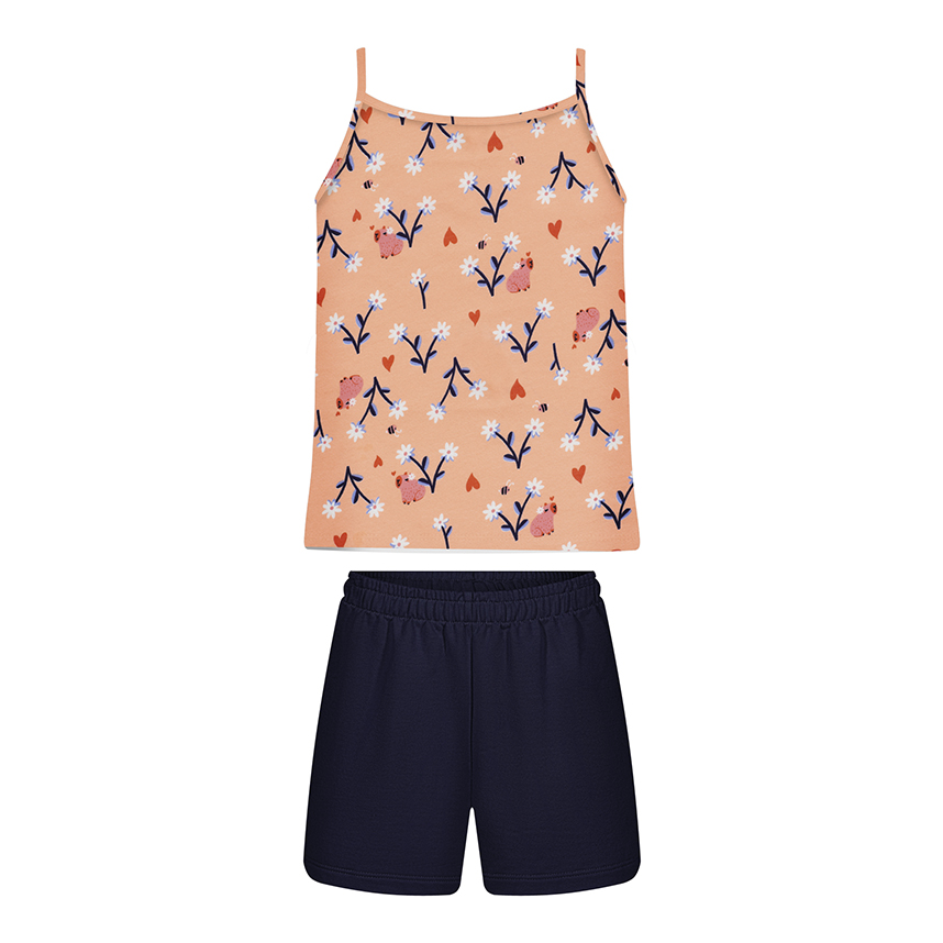 Conjunto Infantil Alakazoo Blusa Alcinha Floral E Short Conjunto Infantil Alakazoo Blusa Alcinha Floral E Short