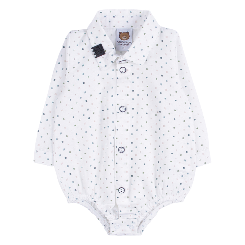 Conjunto Bebê Aconchego Body ,Suspensório E Calça 3 Peças