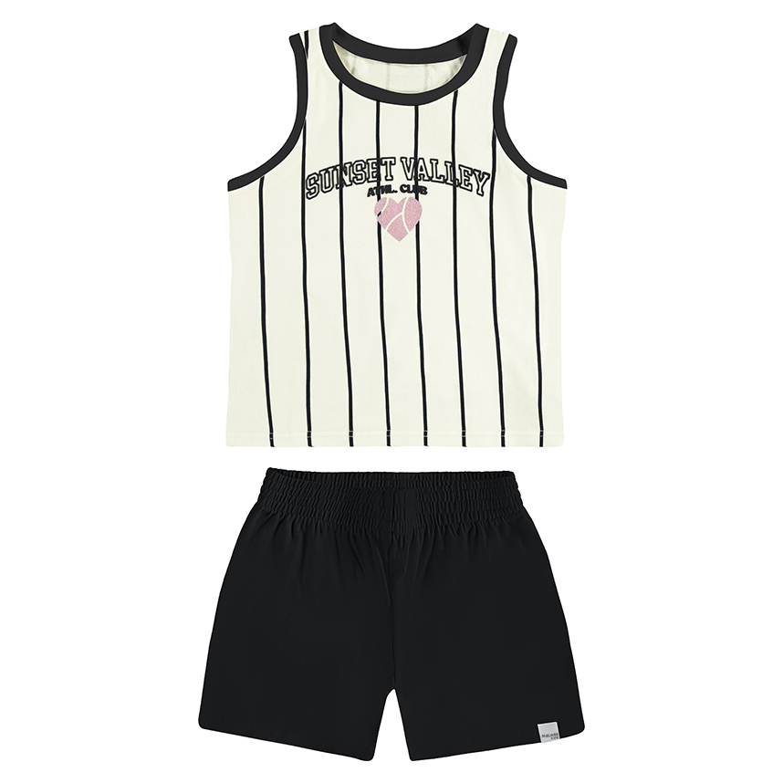 Conjunto Infantil Malwee Blusa Regata E Short Cotton Light Conjunto Infantil Malwee Blusa Regata E Short Cotton Light