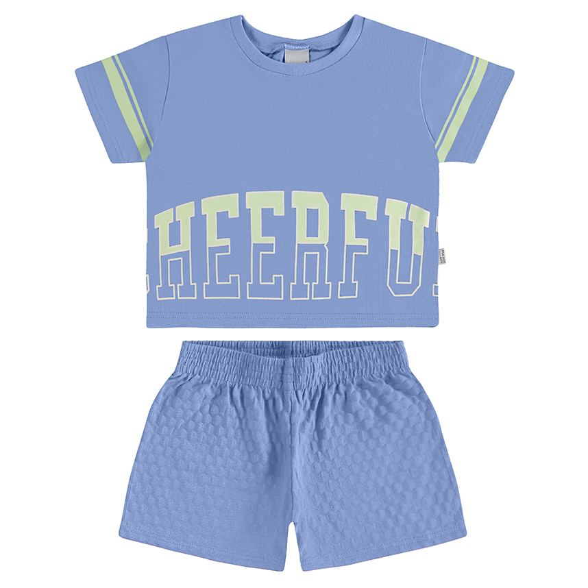 Conjunto Infantil Malwee Blusa Estampada E Short Conjunto Infantil Malwee Blusa Estampada E Short