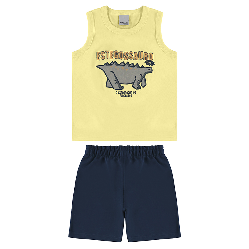 Conjunto Infantil Malwee Camiseta Regata E Bermuda Conjunto Infantil Malwee Camiseta Regata E Bermuda