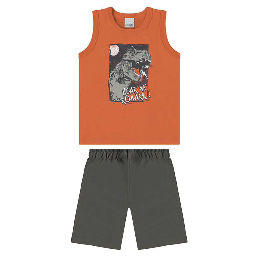 Conjunto Infantil Malwee Camiseta Regata E Bermuda Conjunto Infantil Malwee Camiseta Regata E Bermuda