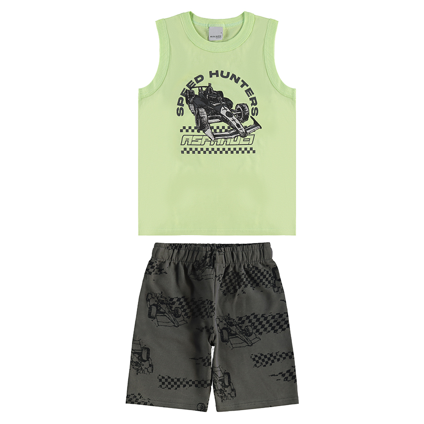 Conjunto Infantil Malwee Camiseta Regata E Bermuda Conjunto Infantil Malwee Camiseta Regata E Bermuda