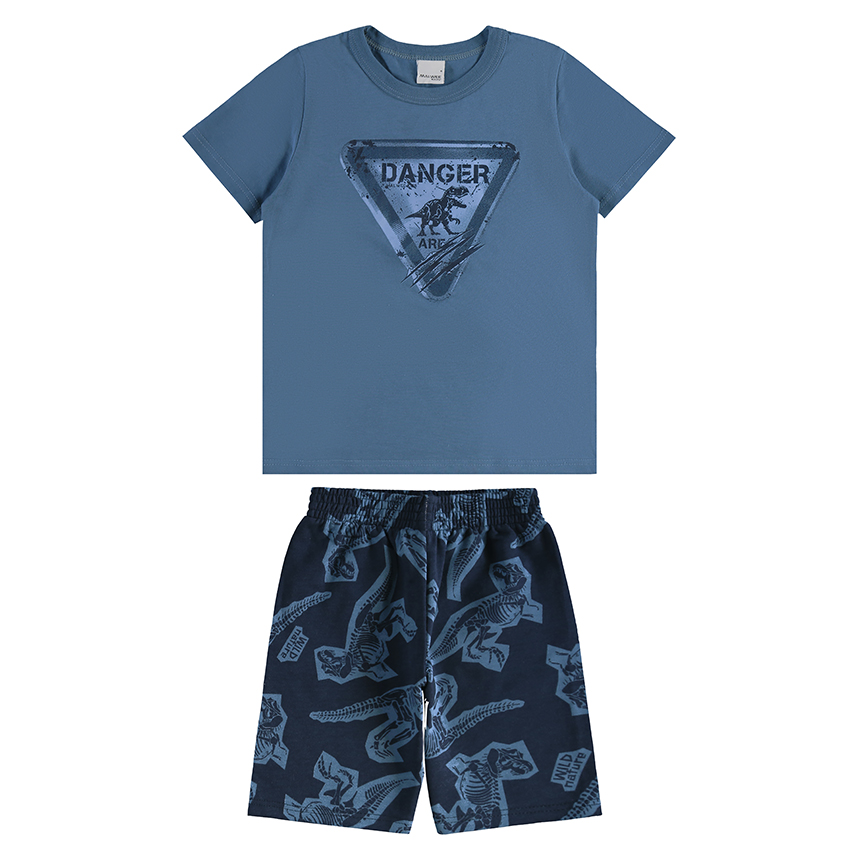 Conjunto Infantil Malwee Camiseta Manga Curta E Bermuda Conjunto Infantil Malwee Camiseta Manga Curta E Bermuda