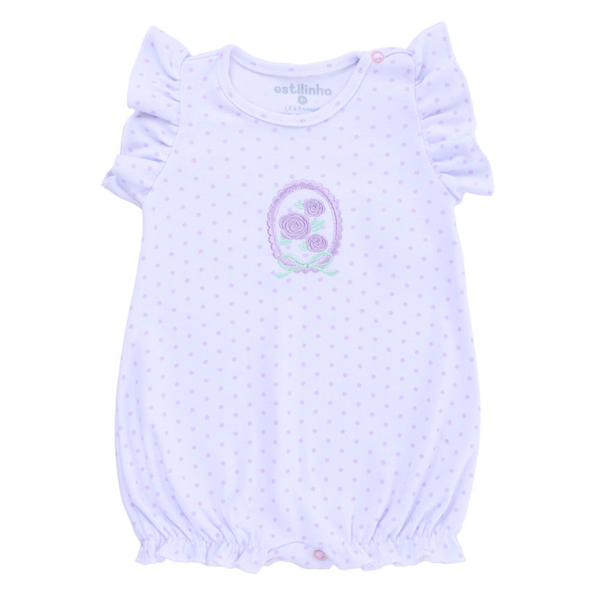 Banho De Sol Estilinho Poá Bordado Flor Em Suedine Banho De Sol Estilinho Poá Bordado Flor Em Suedine