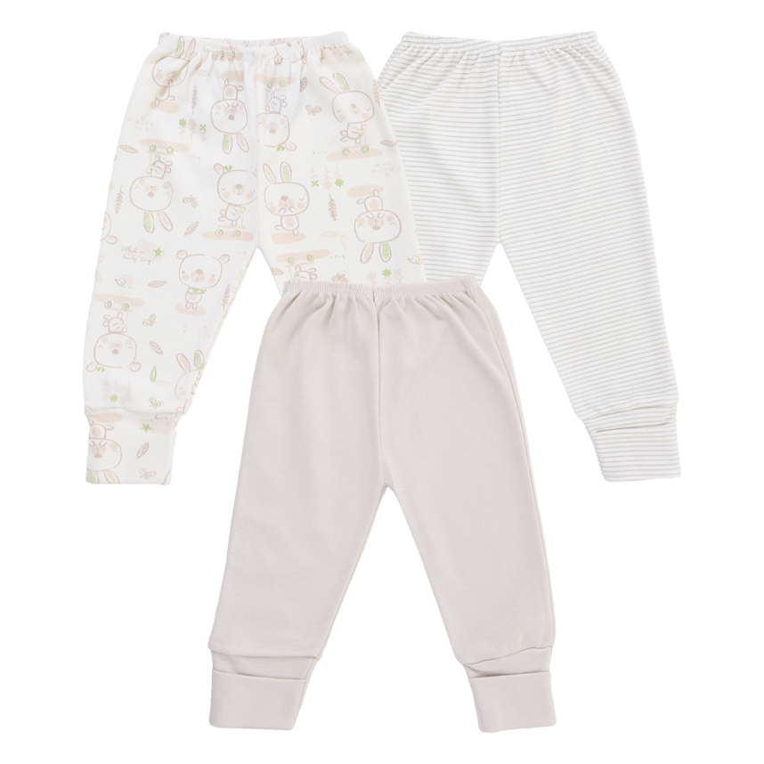 Kit Mijão Bebê Estilinho Pé Reversível Em Suedine 3 Peças