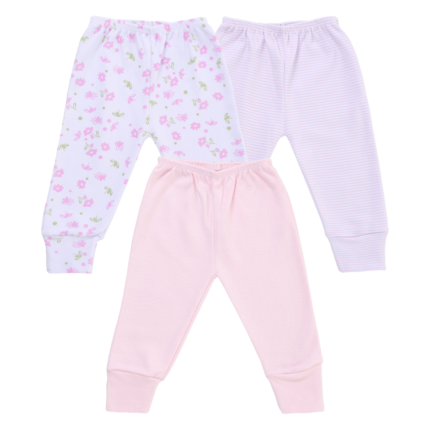 Kit Mijão Bebê Estilinho Pé Reversível Em Suedine 3 Peças