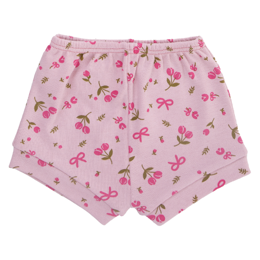 Kit Short Bebê Estilinho Liso E Estampado Em Suedine 3 Peças Kit Short Bebê Estilinho Liso E Estampado Em Suedine 3 Peças