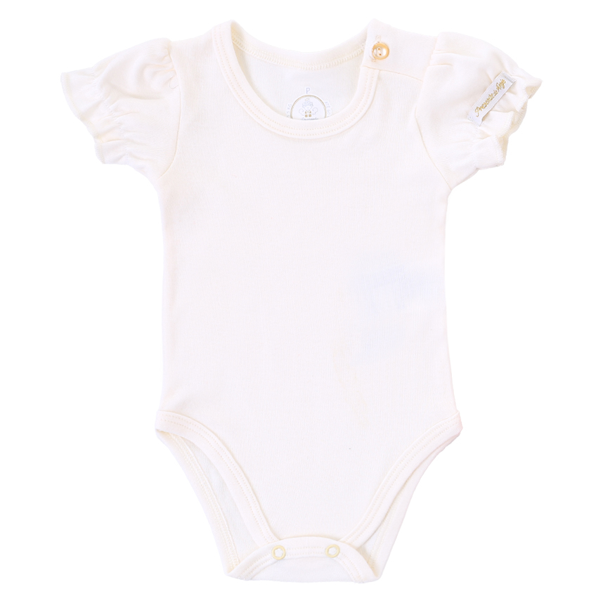 Salopete Bebê Presente De Anjo Body Bordado Cereja 2 Peças