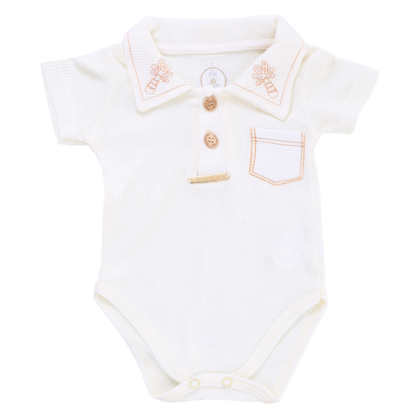 Conjunto Bebê Presente De Anjo Body Bordado E Bermuda Conjunto Bebê Presente De Anjo Body Bordado E Bermuda