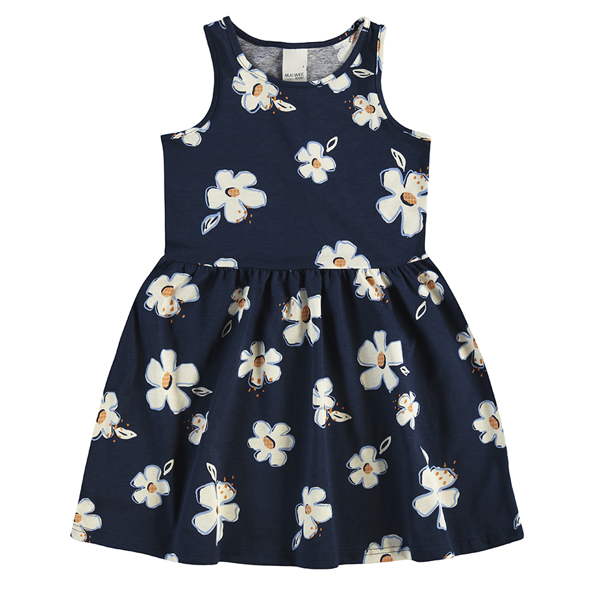 Vestido Infantil Malwee Regata Rodado Em Meia Malha Vestido Infantil Malwee Regata Rodado Em Meia Malha