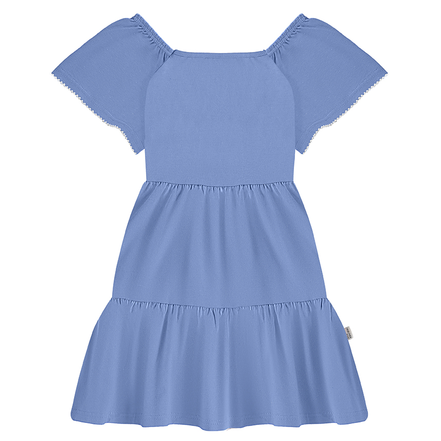 Vestido Curto Infantil Malwee Três Marias Em Meia Malha Vestido Curto Infantil Malwee Três Marias Em Meia Malha