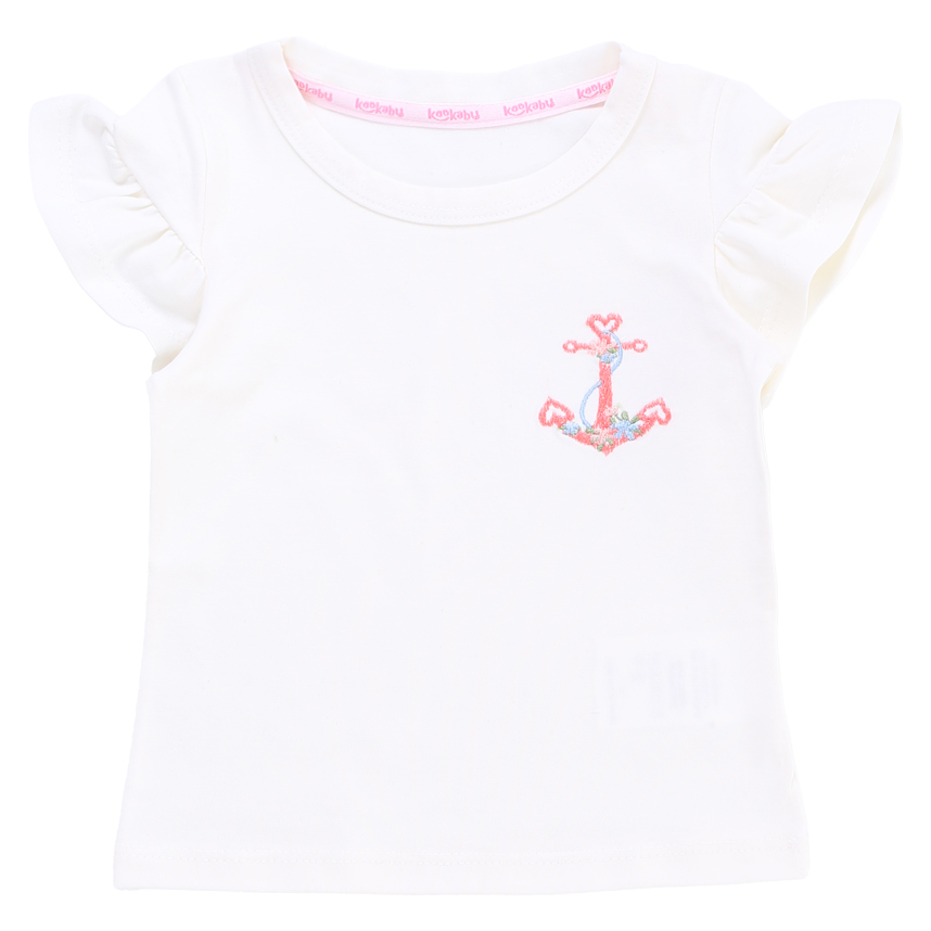 Conjunto Infantil Kookabu Blusa Cotton Bordada E Saia Conjunto Infantil Kookabu Blusa Cotton Bordada E Saia