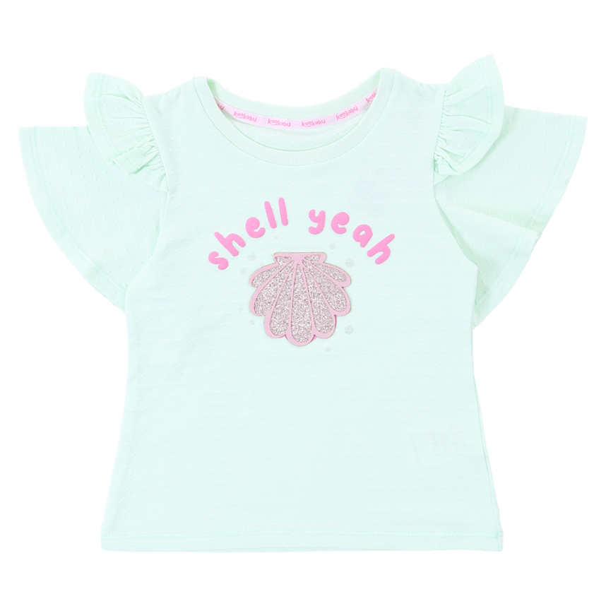 Blusa Infantil Kookabu Malha Bolinha Estampa Concha