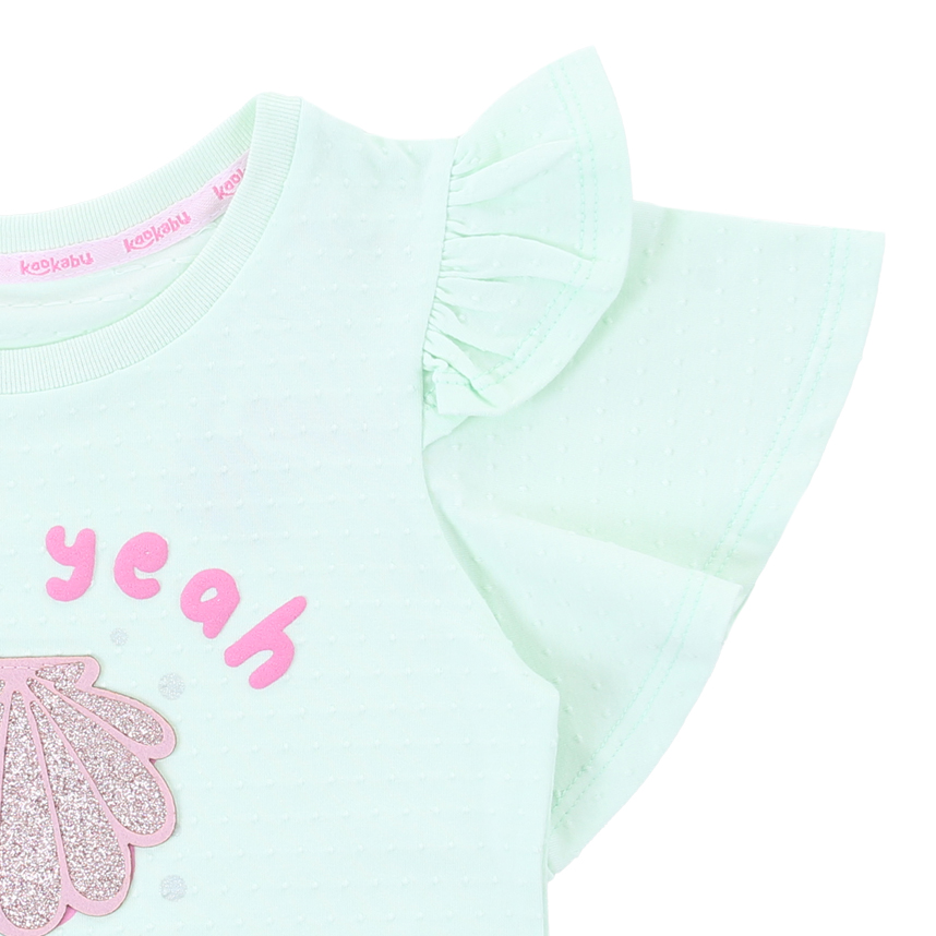 Blusa Infantil Kookabu Malha Bolinha Estampa Concha
