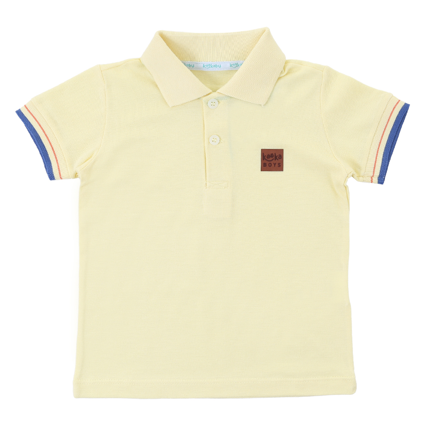 Camiseta Infantil Kookabu Manga Curta Gola Polo Em Piquet Camiseta Infantil Kookabu Manga Curta Gola Polo Em Piquet