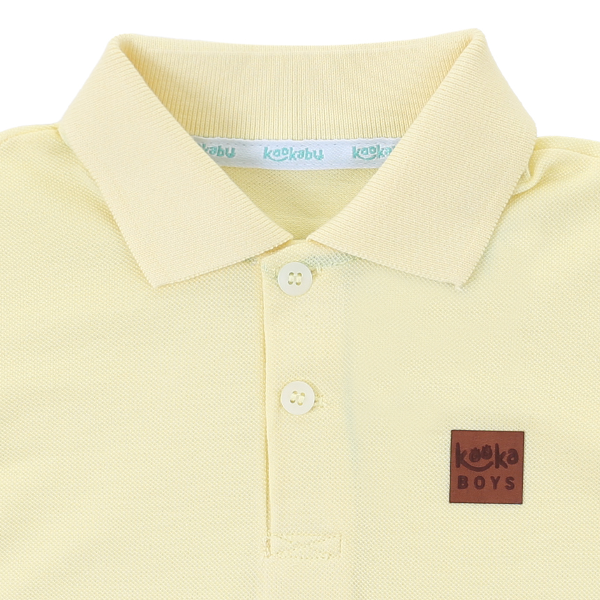 Camiseta Infantil Kookabu Manga Curta Gola Polo Em Piquet Camiseta Infantil Kookabu Manga Curta Gola Polo Em Piquet
