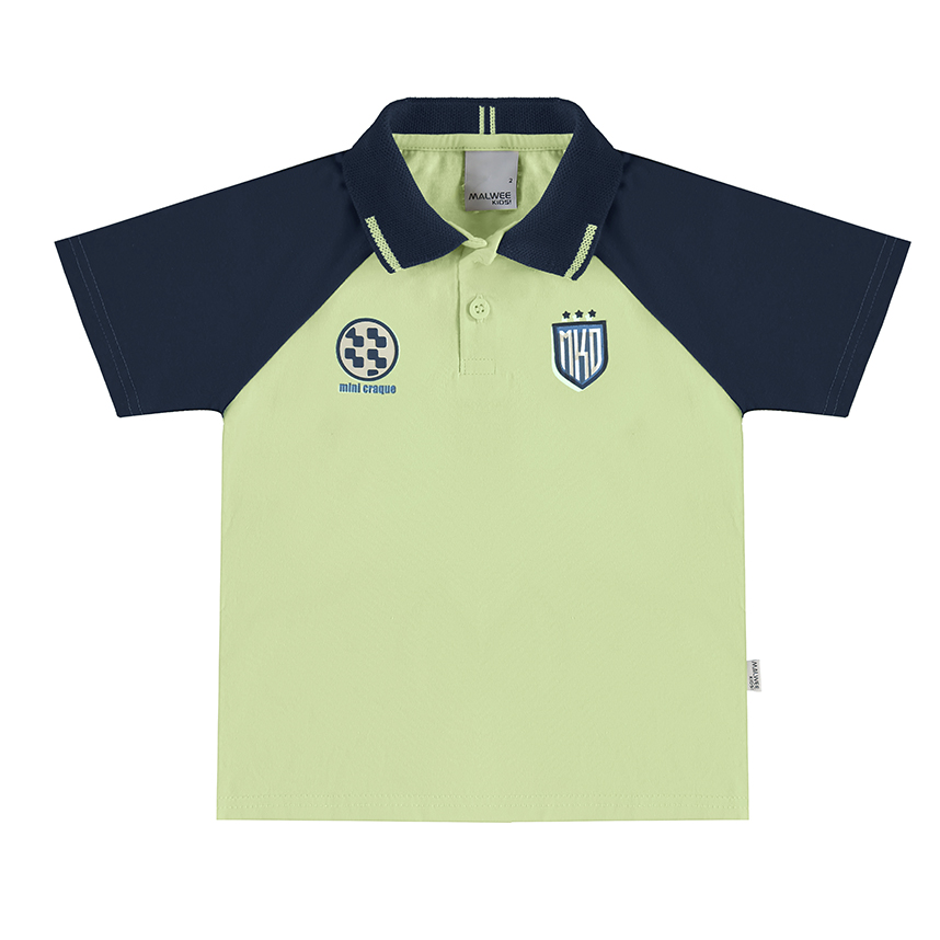 Camiseta Infantil Malwee Manga Curta Gola Polo Meia Malha Camiseta Infantil Malwee Manga Curta Gola Polo Meia Malha