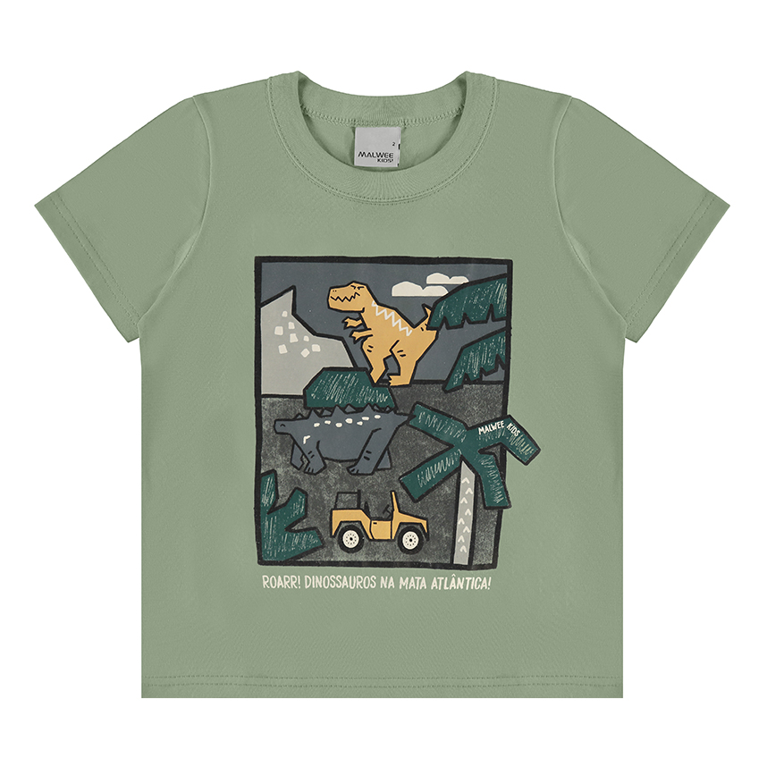 Camiseta Infantil Malwee Manga Curta Estampada Em Meia Malha Camiseta Infantil Malwee Manga Curta Estampada Em Meia Malha