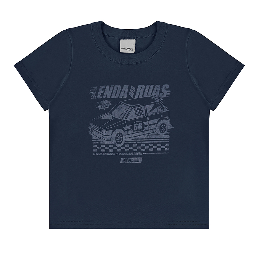 Camiseta Infantil Malwee Manga Curta Estampada Em Meia Malha Camiseta Infantil Malwee Manga Curta Estampada Em Meia Malha