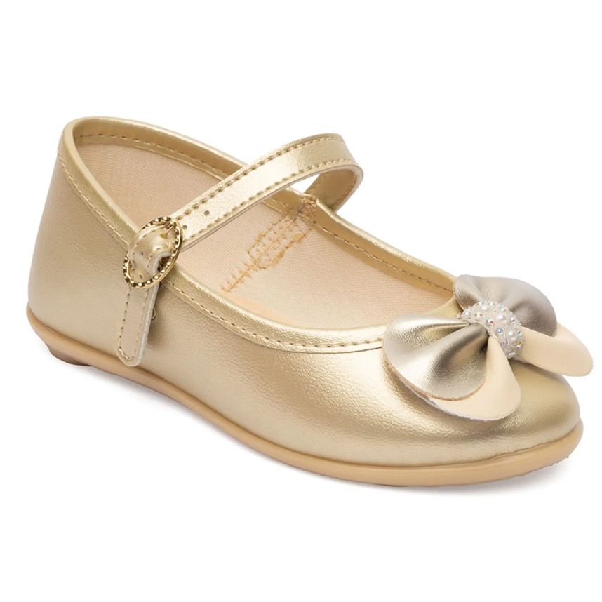 Sapato Infantil Pimpolho Com Fivela Laço Strass