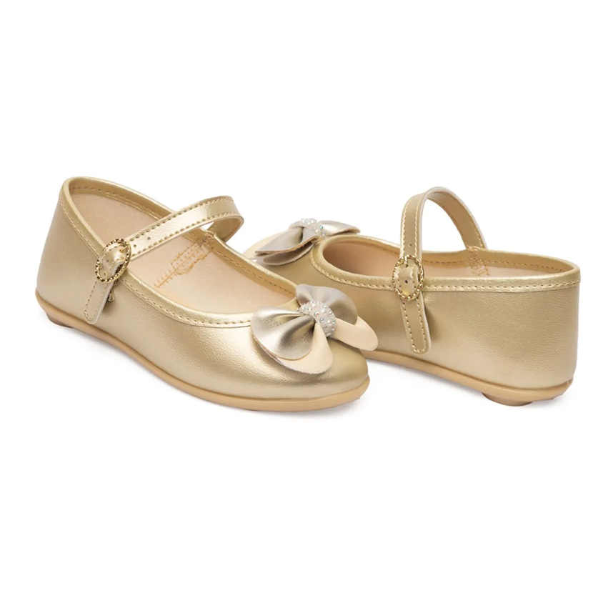 Sapato Infantil Pimpolho Com Fivela Laço Strass