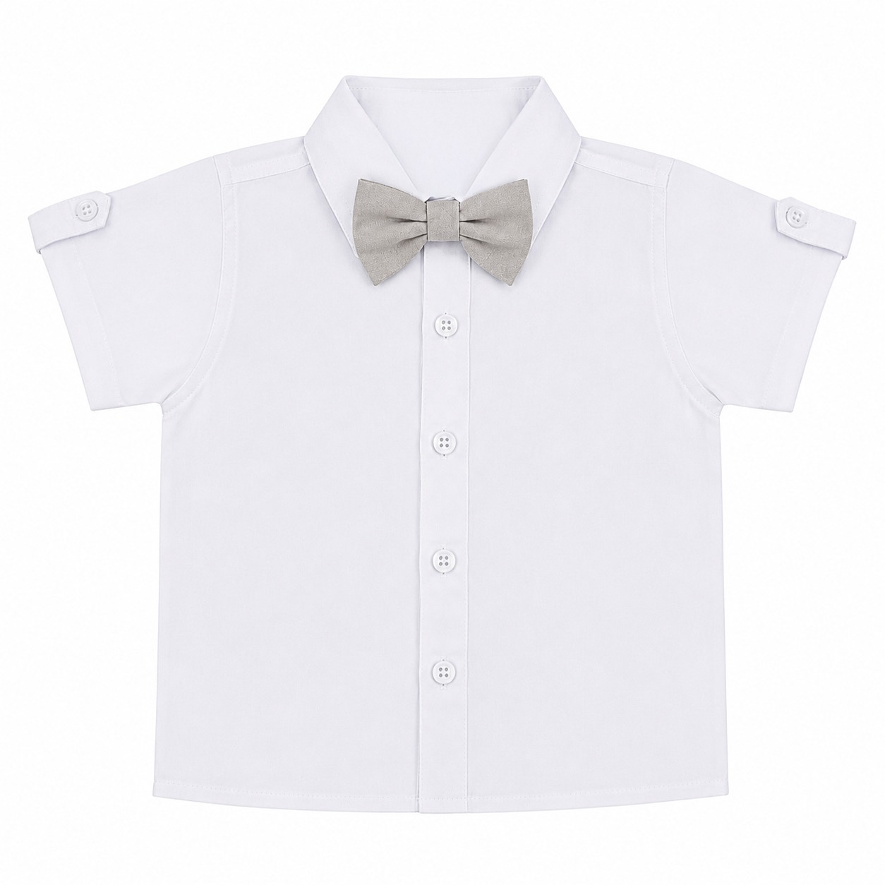 Conjunto Bebê Din Don Camisa Social E Bermuda 2 Peças