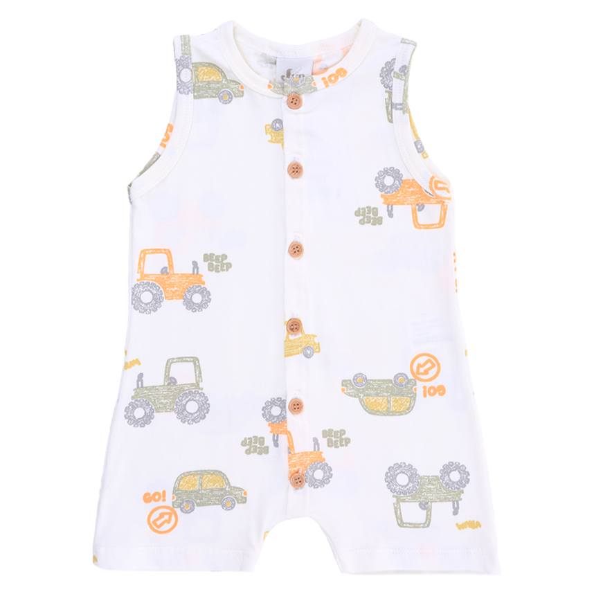 Banho De Sol Bebê Junkes Estampa Carros Em Cotton