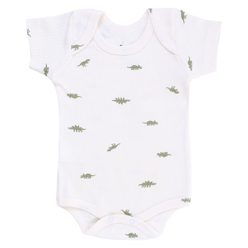 Conjunto Bebê Junkes Body E Bermuda Estampa Dinossauro