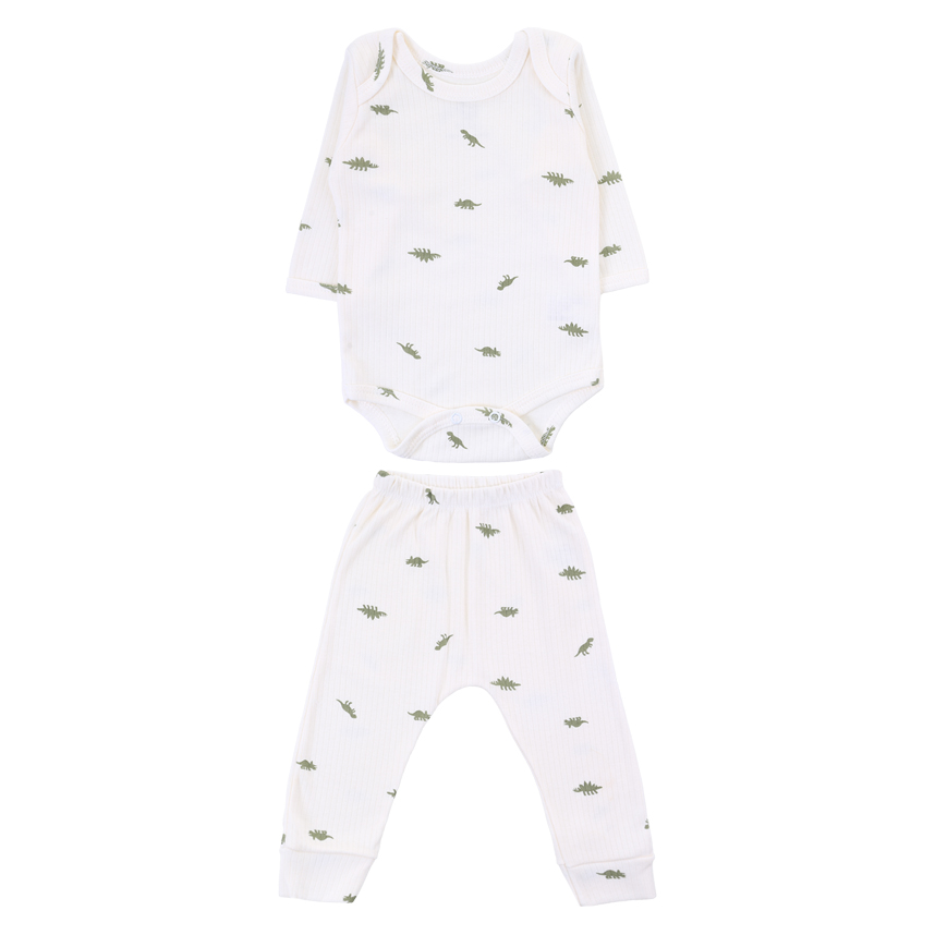 Conjunto Bebê Junkes Body E Calça Estampa Dinossauro