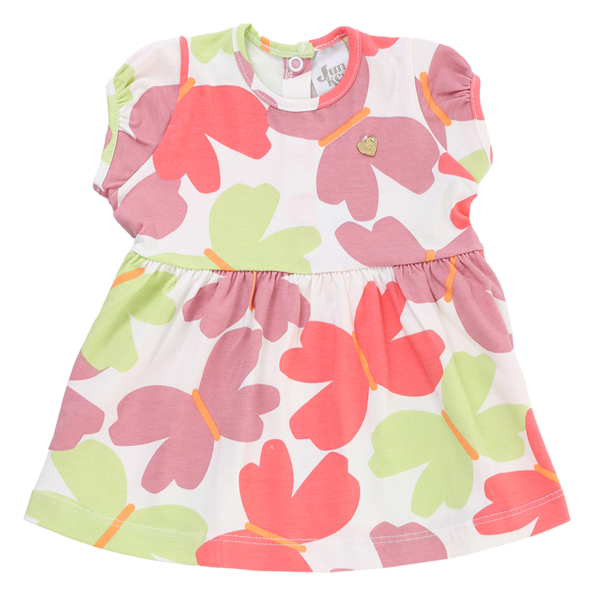 Vestido Infantil Junkes E Calcinha Estampa Floral 2 Peças Vestido Infantil Junkes E Calcinha Estampa Floral 2 Peças