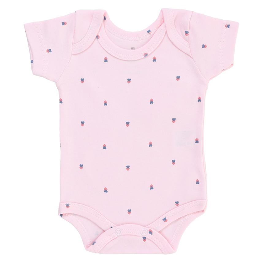 Kit Body Bebê Junkes Em Suedine Estampa Poá 2 Peças