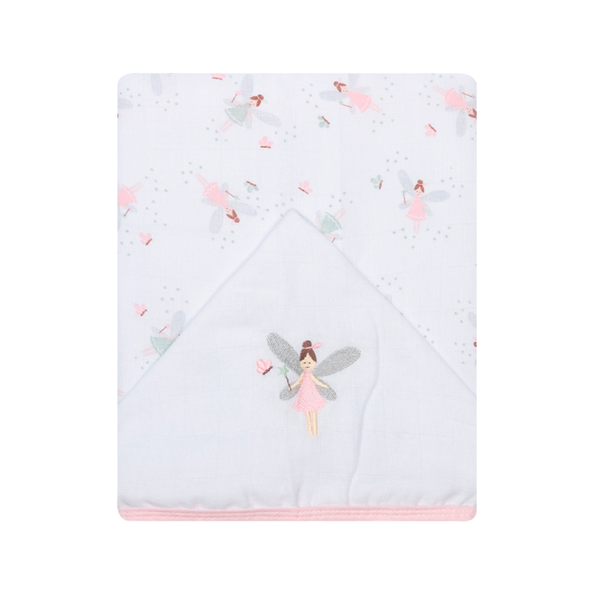 Toalha Capuz Bebê Papi Bordado Fralda Soft Fadinhas Toalha Capuz Bebê Papi Bordado Fralda Soft Fadinhas