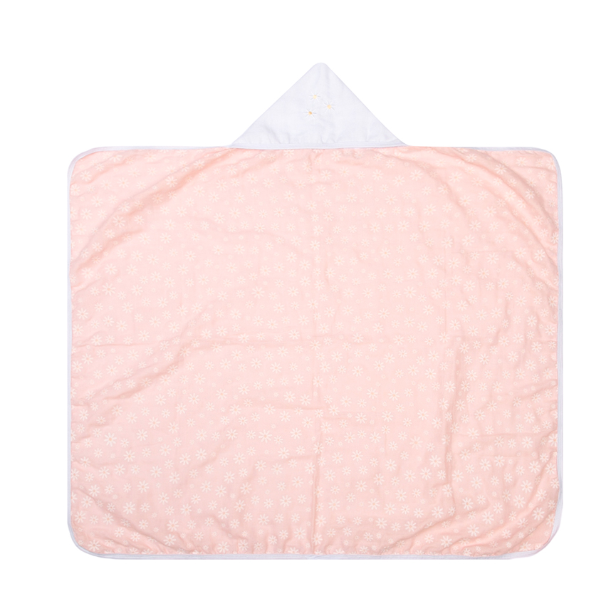 Toalha Capuz Bebê Papi Bordado Fralda Soft Flores Toalha Capuz Bebê Papi Bordado Fralda Soft Flores