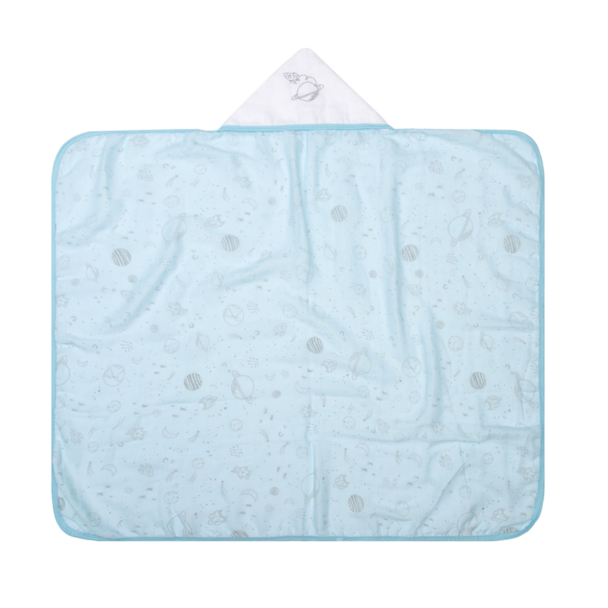 Toalha Capuz Bebê Papi Bordado Fralda Soft Astronauta Toalha Capuz Bebê Papi Bordado Fralda Soft Astronauta