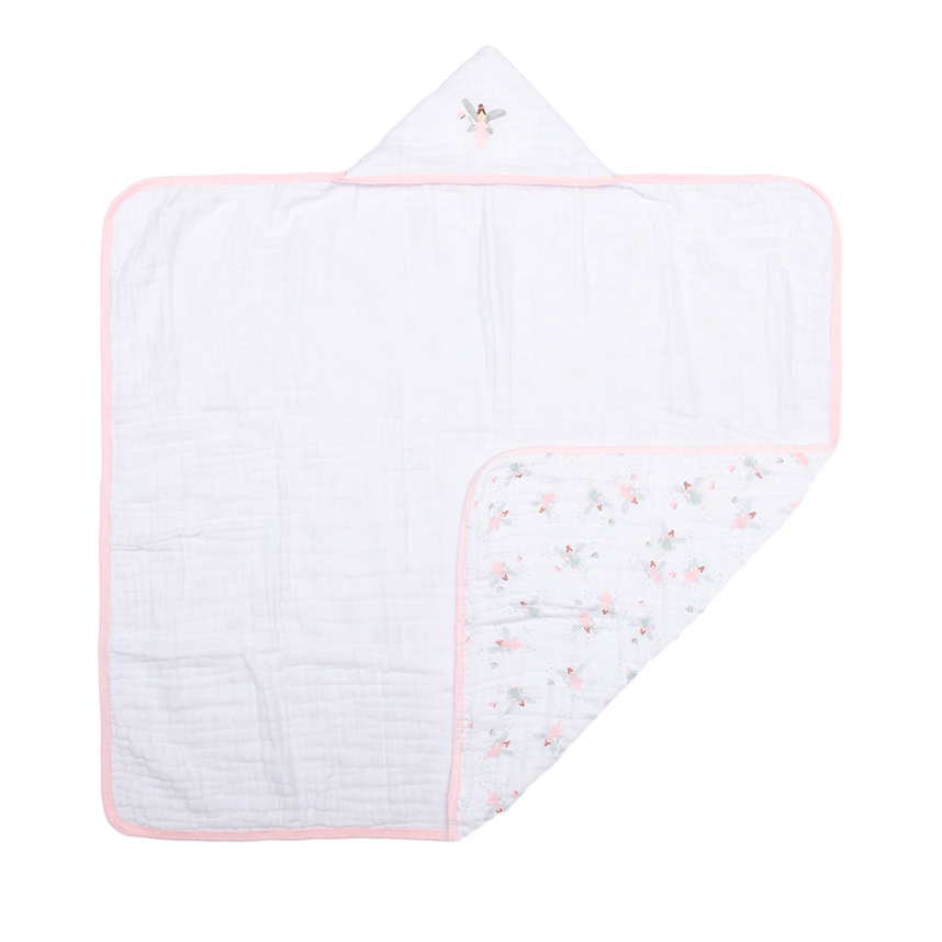 Toalha Com Capuz Bebê Papi Soft Bordado Fadinhas Toalha Com Capuz Bebê Papi Soft Bordado Fadinhas