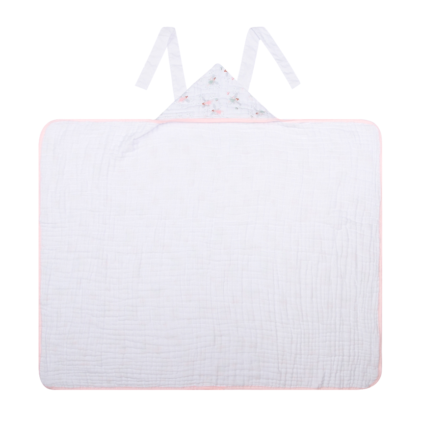 Toalha Com Capuz Bebê Papi Avental Estampa Fadas