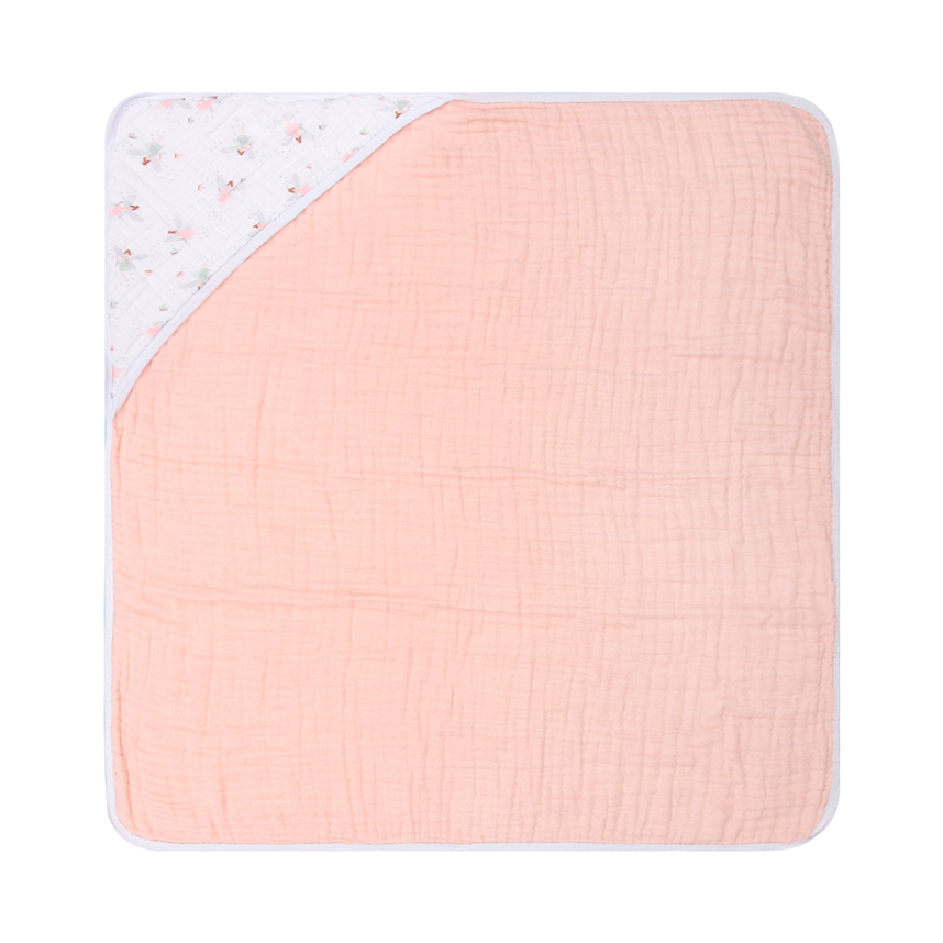 Toalha Com Capuz Bebê Papi Soft Tinta Estampa Fadinhas