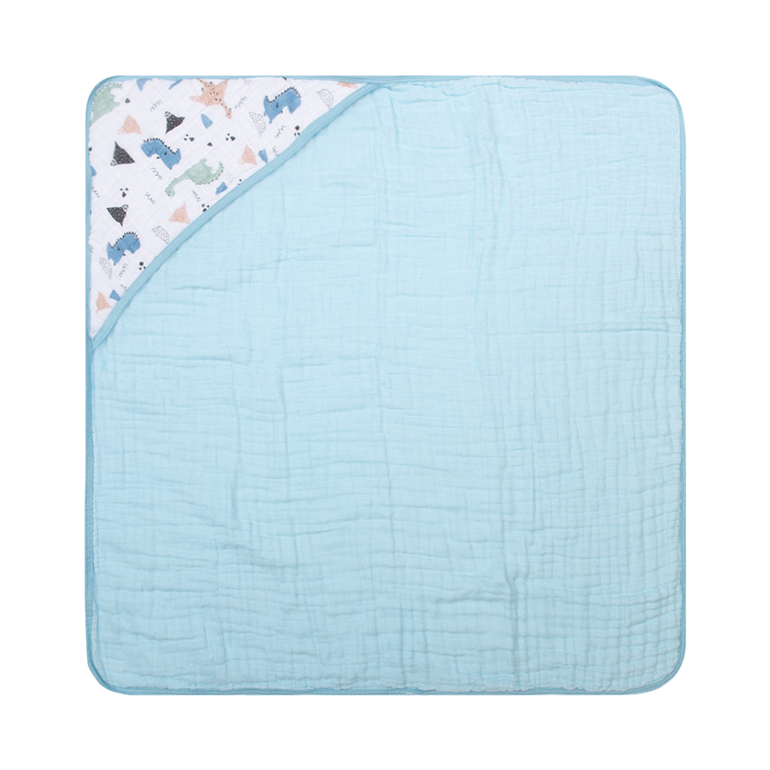 Toalha Com Capuz Bebê Papi Soft Tinta Estampa Dinossauro