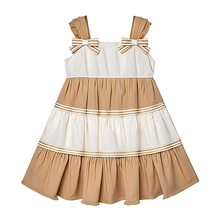 Vestido Infantil Milon Alças Tricoline Saia Três Marias Vestido Infantil Milon Alças Tricoline Saia Três Marias