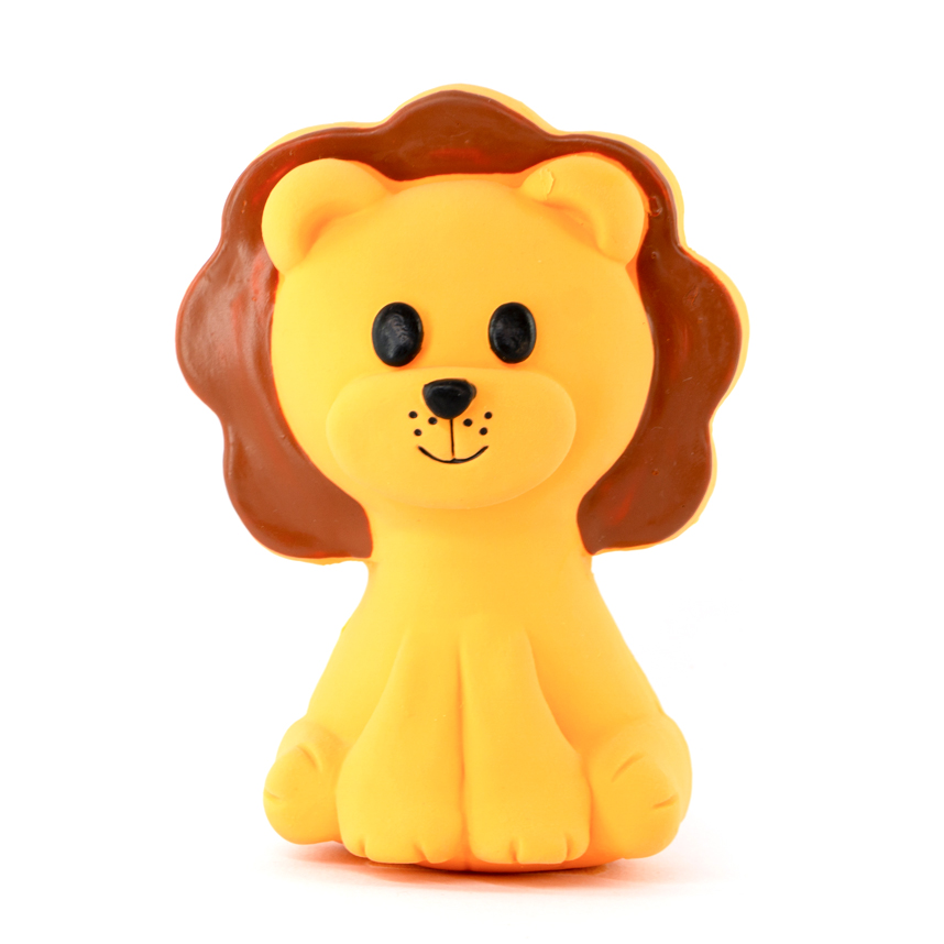 Mordedor Textoy Bebê Leão Leo Laranja