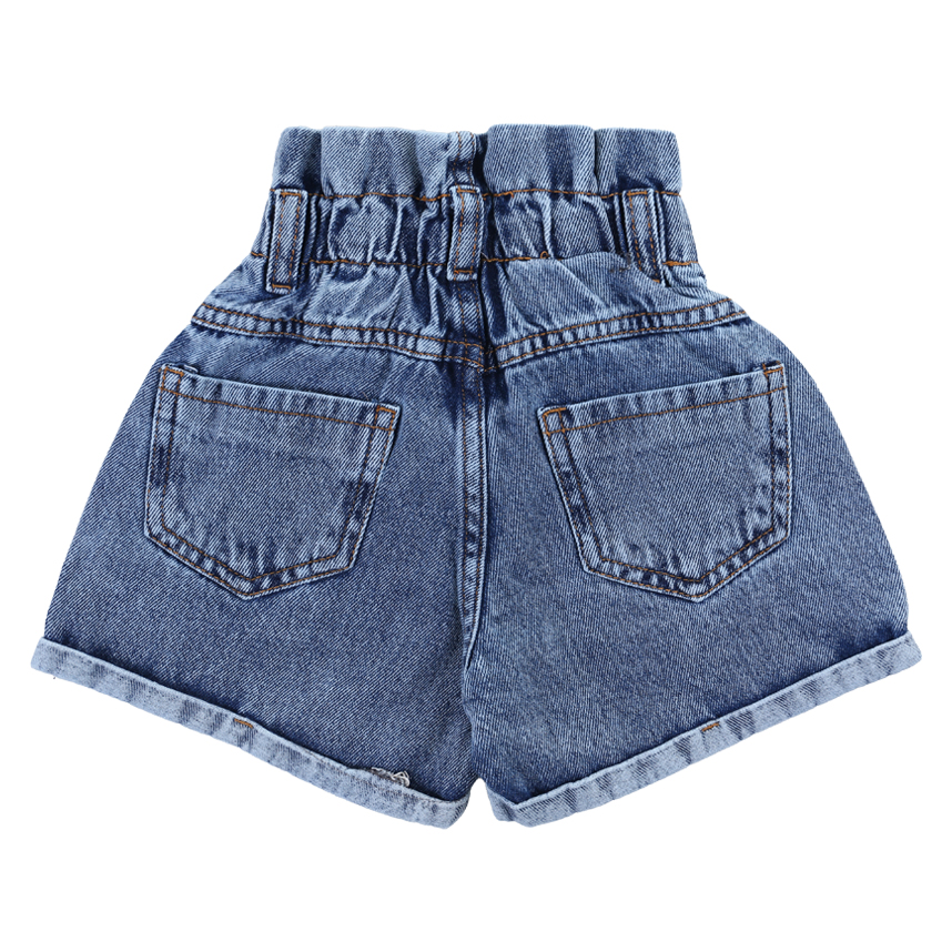 Short Jeans Juvenil Frommer Cós Elástico Com Cordão Short Jeans Juvenil Frommer Cós Elástico Com Cordão