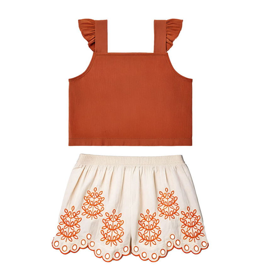 Conjunto Infantil Milon Blusa Cavada E Short Recorte Laser Conjunto Infantil Milon Blusa Cavada E Short Recorte Laser