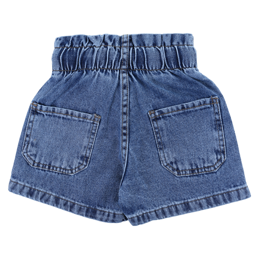 Short Jeans Infantil Frommer Cós Elástico Com Cordão Short Jeans Infantil Frommer Cós Elástico Com Cordão