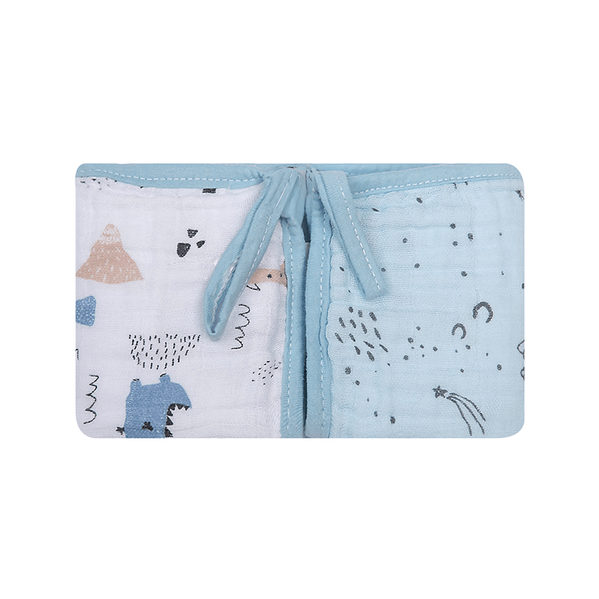 Pano De Boca Bebê Papi Com Prendedor Dinossauro 2 Peças Pano De Boca Bebê Papi Com Prendedor Dinossauro 2 Peças