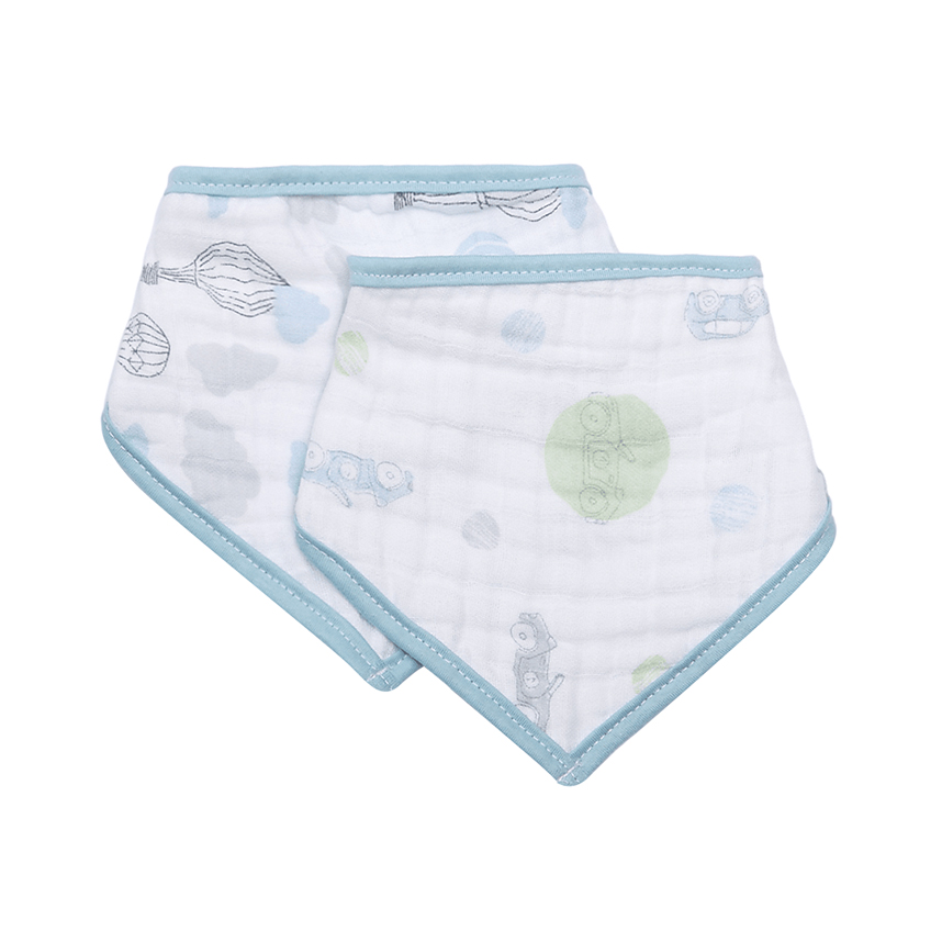 Babador Papi Bandana  Estampa Carrinho Soft 2 Peças Babador Papi Bandana  Estampa Carrinho Soft 2 Peças