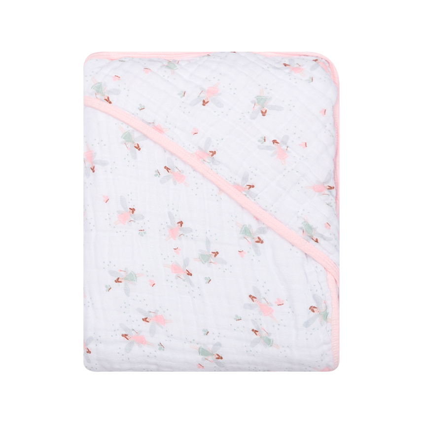 Toalha Com Capuz Bebê Papi Soft Estampa Fadas Toalha Com Capuz Bebê Papi Soft Estampa Fadas